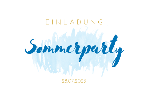 Himmelblaue Party