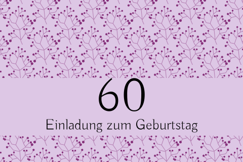 Geburtstag 60