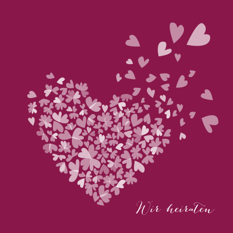 Valentinstagskarte - Herzen