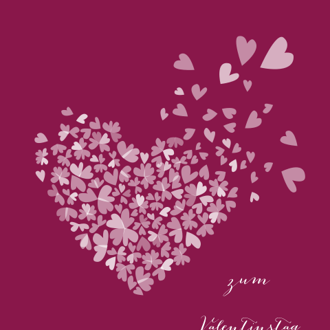 Valentinstagskarte - Herzen