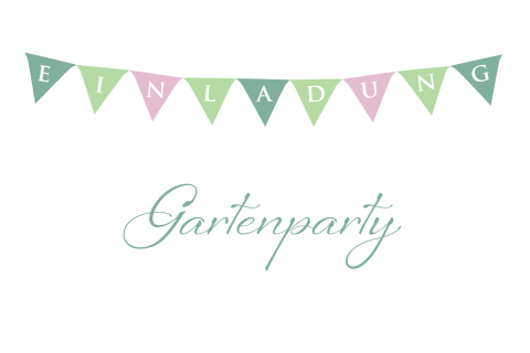 Gartenparty Mit Wimpelkette