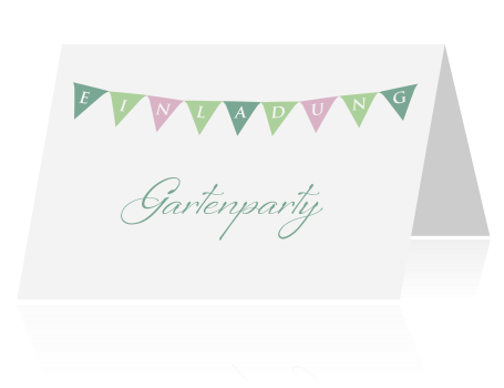 Gartenparty Mit Wimpelkette